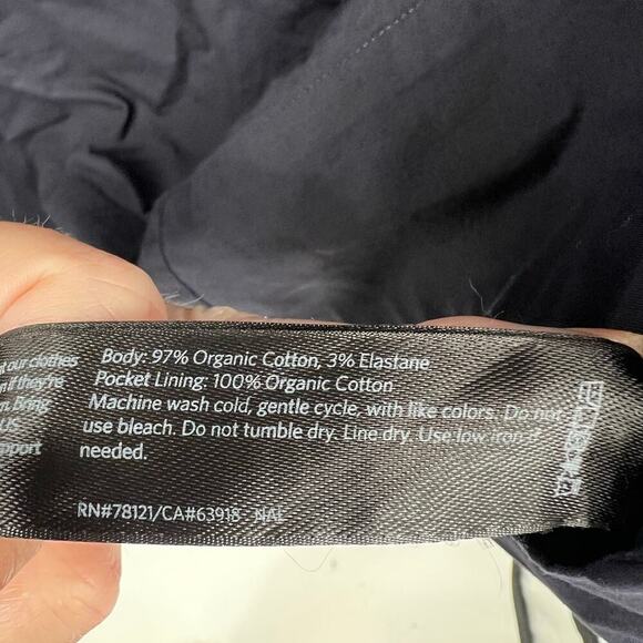 Eileen Fisher Organic Zippered Neck pullover style Dress navy blue size medium - Picture 10 of 10